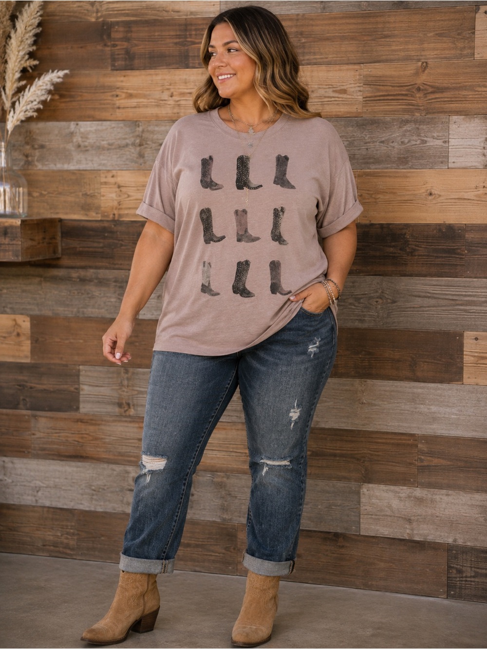 Maurice’s Cowboy Boot Graphic Tee – Size 1X